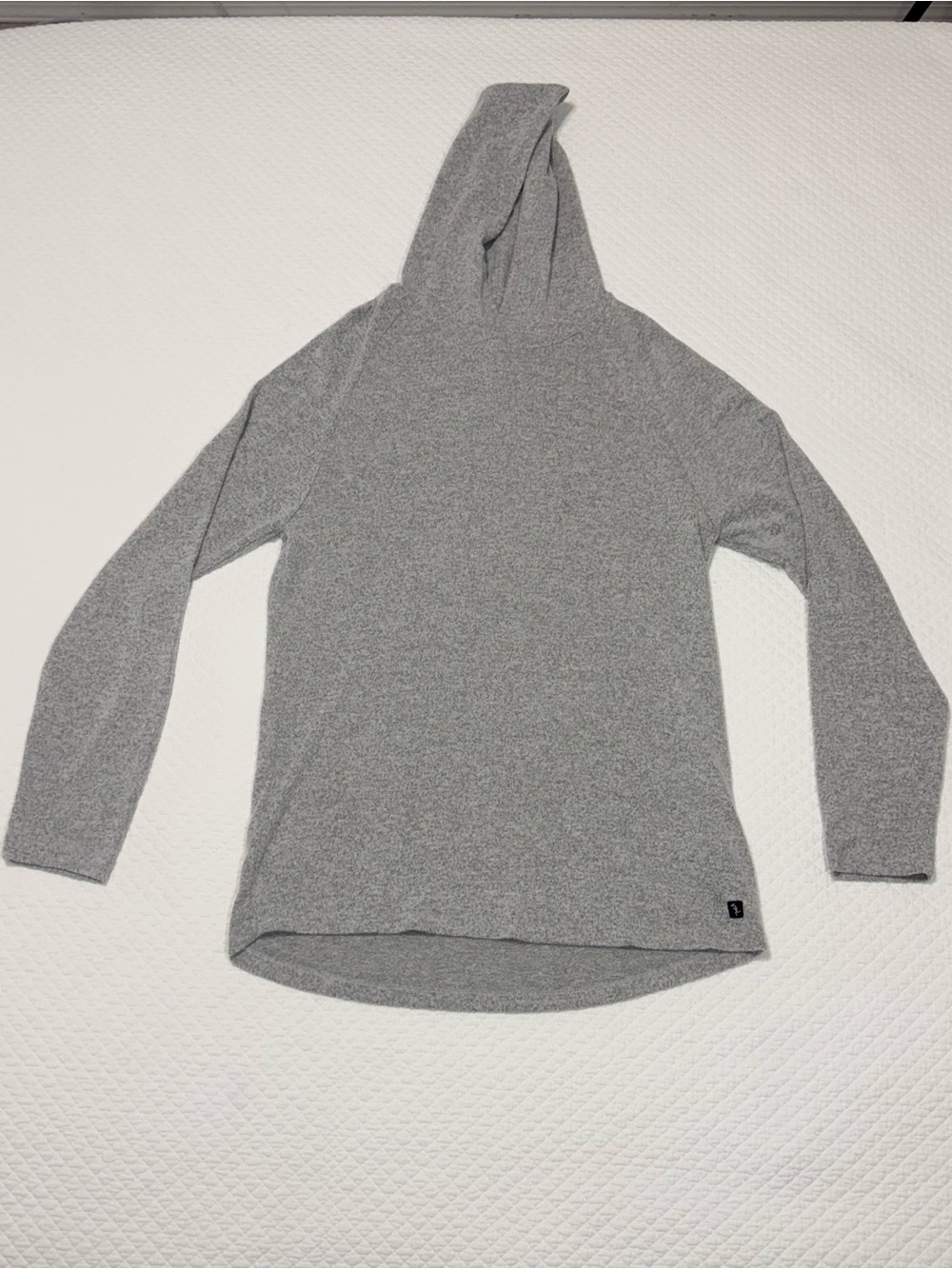 Men's Lightweight Gray Hooded Pullover Sweater